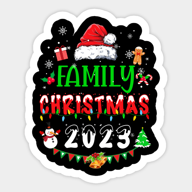 Matching Family Christmas 2023 Team Santa Elf Squad Sticker by James Green